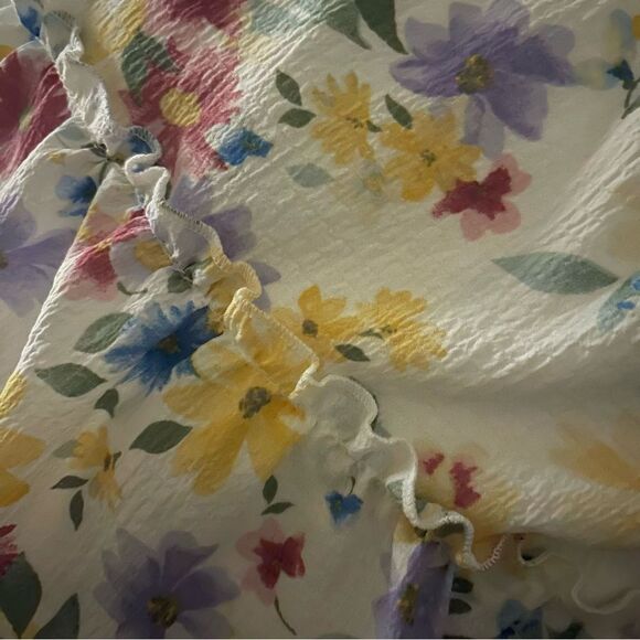 B. Smart Colorful Girly Floral Short Sleeve Babydoll Dress Juniors Size 11 - Picture 4 of 7